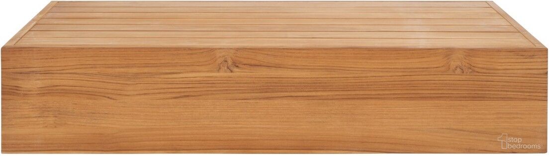 The appearance of Kauai Brazil Teak Coffee Table In Natural designed by Safavieh Couture in the modern / contemporary interior design. This natural piece of furniture  was selected by 1StopBedrooms from Kauai Collection to add a touch of cosiness and style into your home. Sku: CPT1042A. Material: Wood. Table Top Shape: Rectangular.