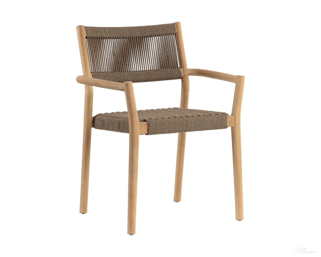 Kavala Stackable Dining Armchair Set of 2 In Natural