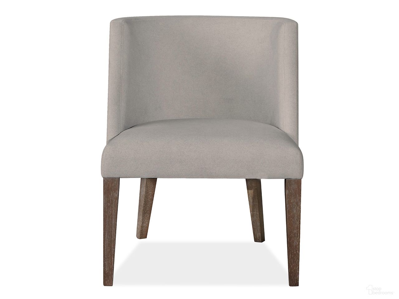 The appearance of Kavanaugh Upholstered Host Chair Set of 2 In Weathered Kona Brown designed by Magnussen in the transitional interior design. This weathered kona brown piece of furniture  was selected by 1StopBedrooms from Kavanaugh Collection to add a touch of cosiness and style into your home. Sku: D5612-66. Material: Oak Veneer. Chair Type: Side Chair.