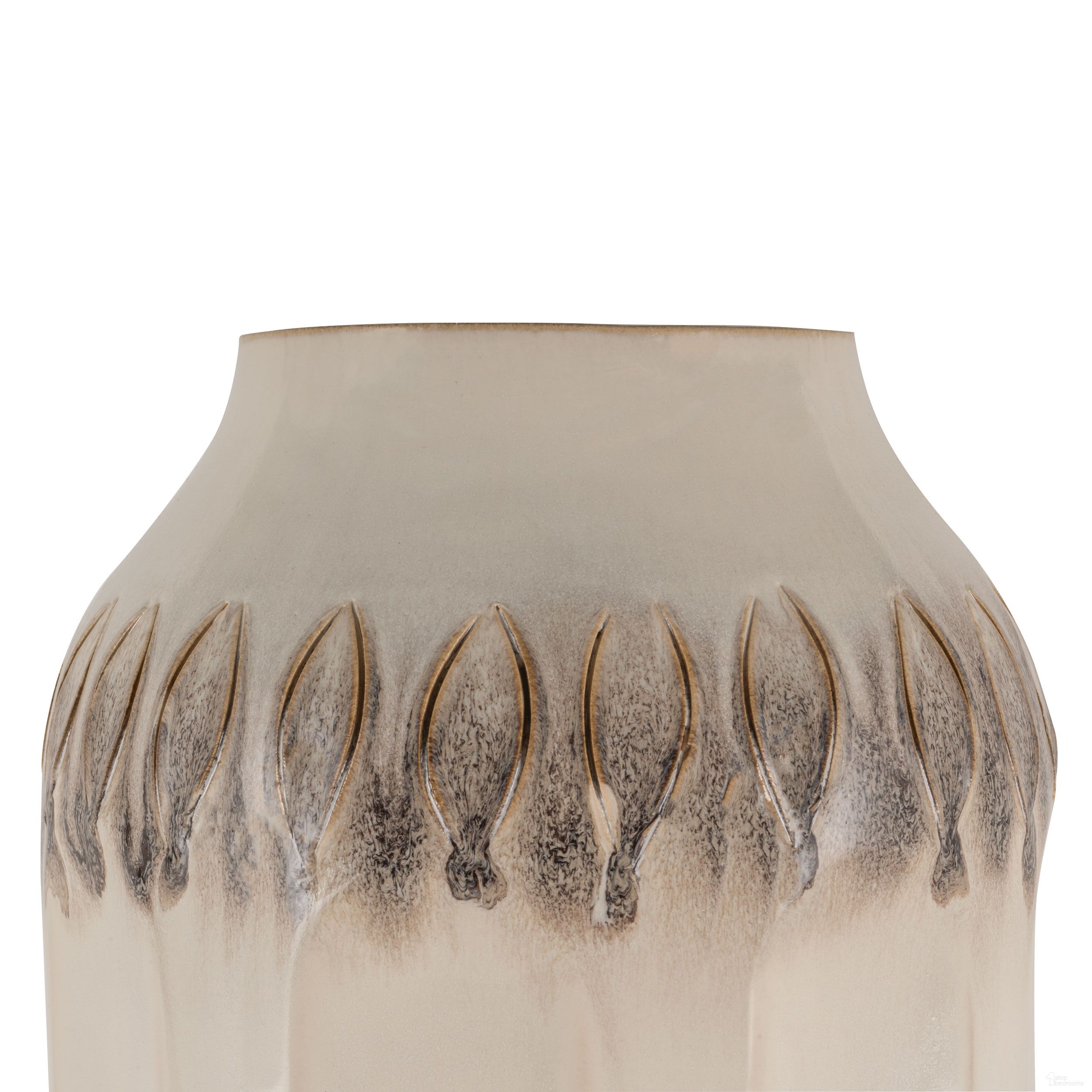 Kaya Ceramic Table Vase Small In White