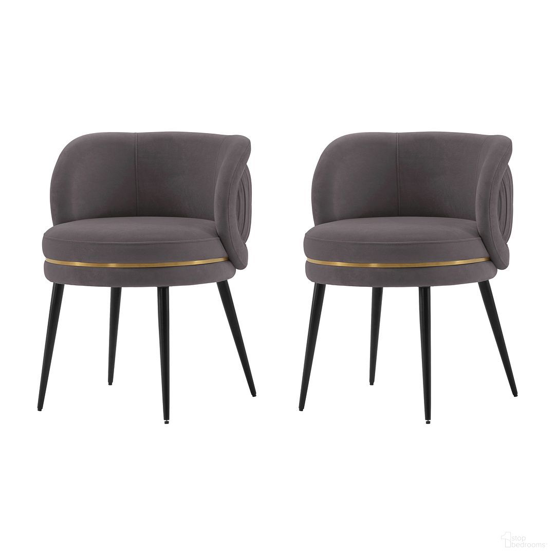 The appearance of Kaya Dining Chair Set of 2 In Grey designed by Manhattan Comfort in the modern / contemporary interior design. This grey piece of furniture  was selected by 1StopBedrooms from Kaya Collection to add a touch of cosiness and style into your home. Sku: DC080-GY;DC080-GY. Material: Wood. Chair Type: Side Chair.