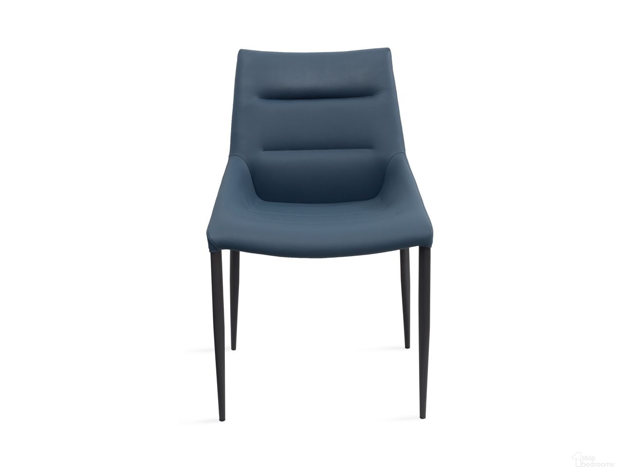 The appearance of Kaya Faux Leather Dining Chair with Steel Legs Set of 2 In Navy Blue designed by Whiteline Modern Living in the modern / contemporary interior design. This navy blue piece of furniture  was selected by 1StopBedrooms from Kaya Collection to add a touch of cosiness and style into your home. Sku: DC1843-NVY. Material: Faux Leather. Chair Type: Side Chair.