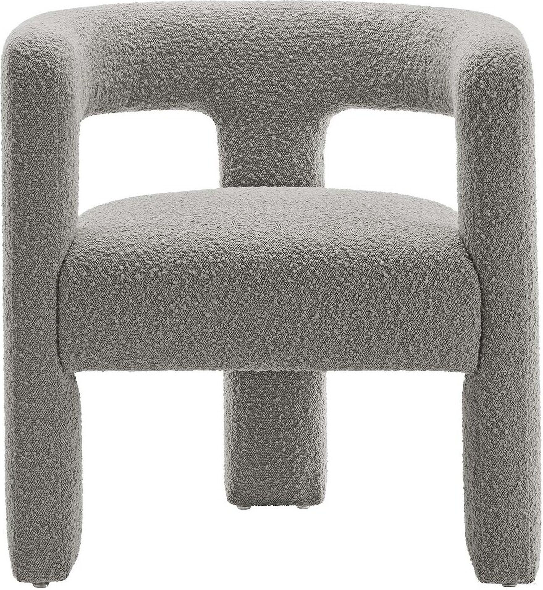 The appearance of Kayla Boucle Upholstered Armchair In Light Gray designed by Modway in the modern / contemporary interior design. This light gray piece of furniture  was selected by 1StopBedrooms from Kayla Collection to add a touch of cosiness and style into your home. Sku: EEI-6479-LGR. Material: Boucle.