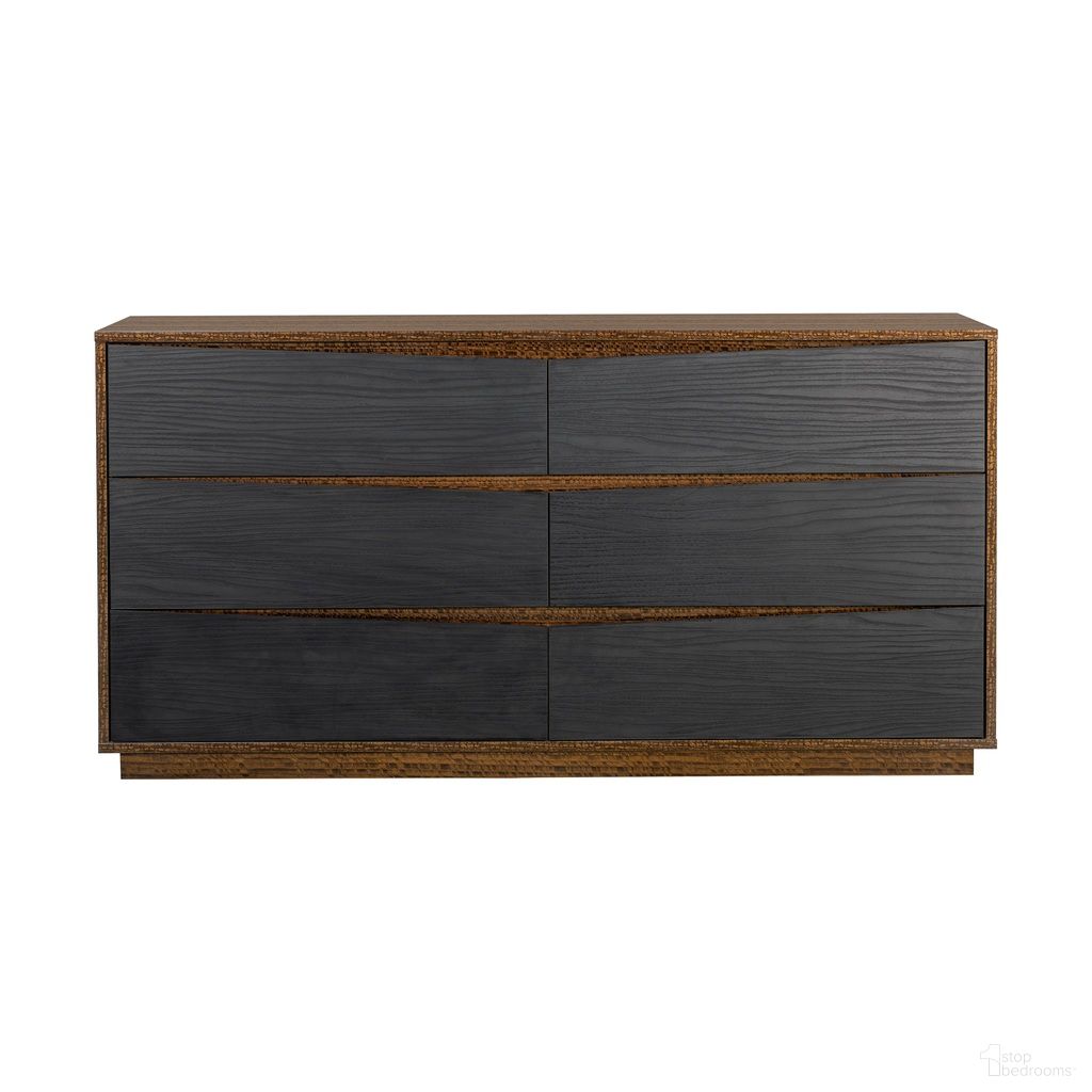 The appearance of Kayner Dresser In Charcoal designed by Michael Amini in the modern / contemporary interior design. This charcoal piece of furniture  was selected by 1StopBedrooms from Kayner Collection to add a touch of cosiness and style into your home. Sku: 9024050SA-838. Material: Wood.