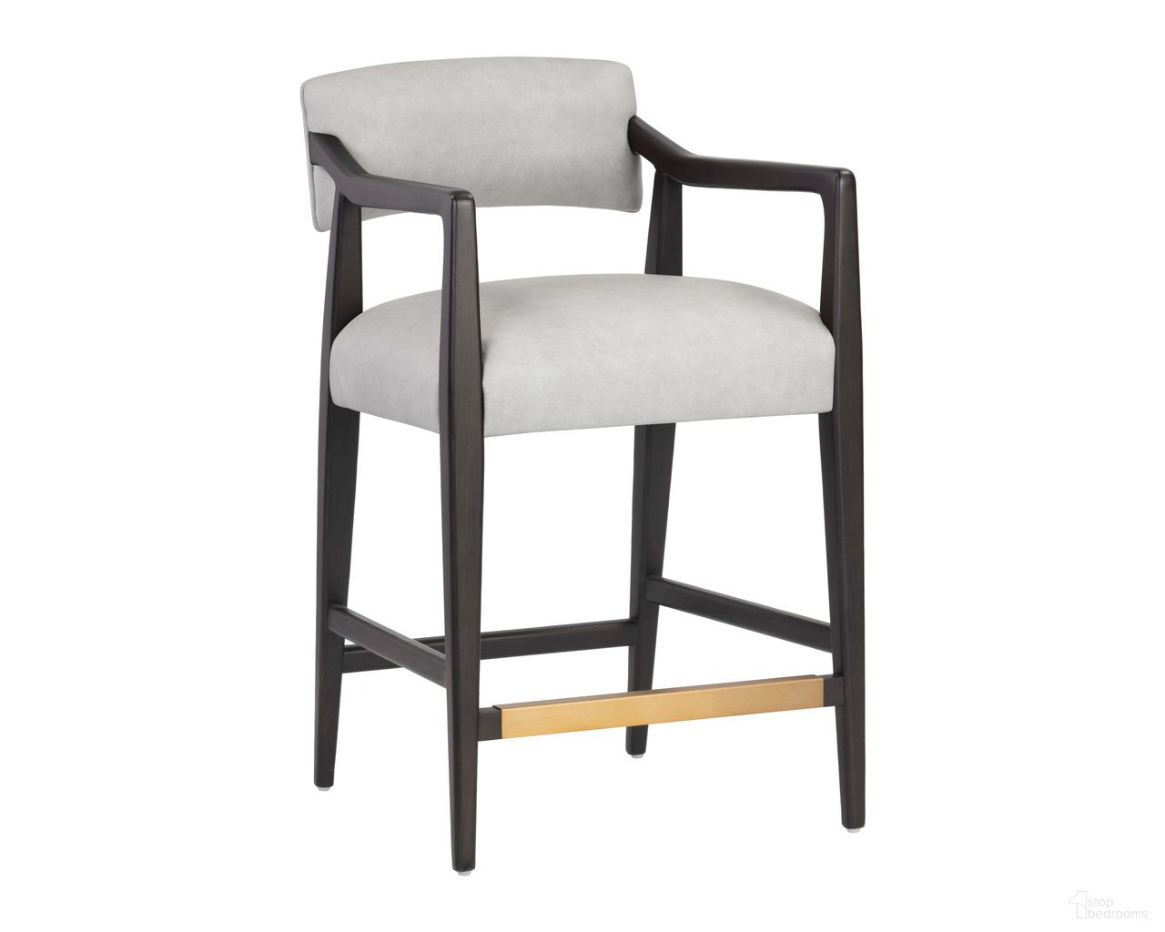 Keagan Counter Stool In Saloon Light Grey