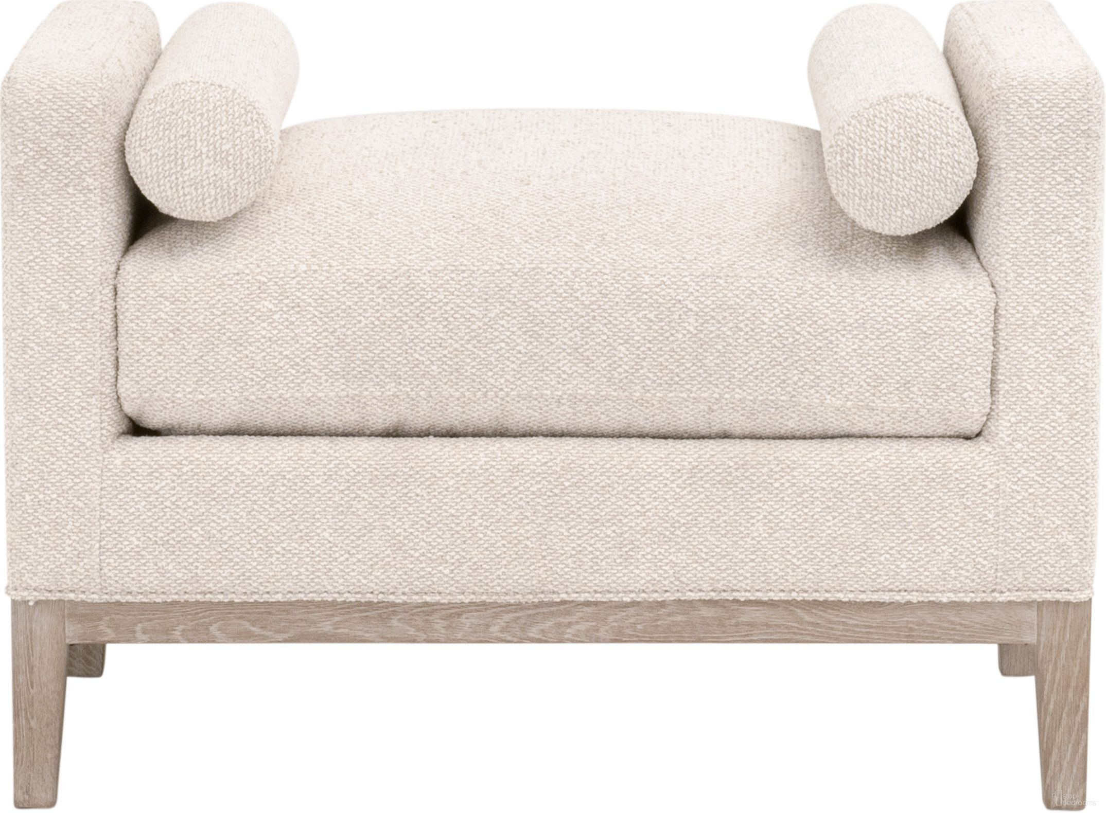 The appearance of Keaton Upholstered Accent Stool In Linen and Natural Gray designed by Essentials For Living in the transitional interior design. This linen/natural gray piece of furniture was selected by 1StopBedrooms from Stitch & Hand Collection to add a touch of cosiness and style into your home. Sku: 6700-S.LGLIN/NG. Material: Solid Oak.