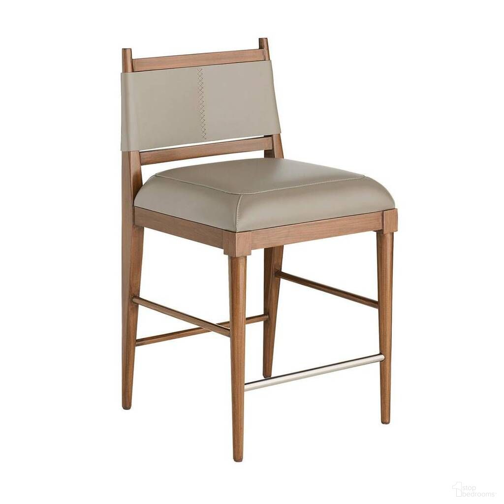 The appearance of Keegan Counter Stool In Morel designed by Arteriors in the modern / contemporary interior design. This morel piece of furniture was selected by 1StopBedrooms from Keegan Collection to add a touch of cosiness and style into your home. Sku: FSI23. Material: Leather.