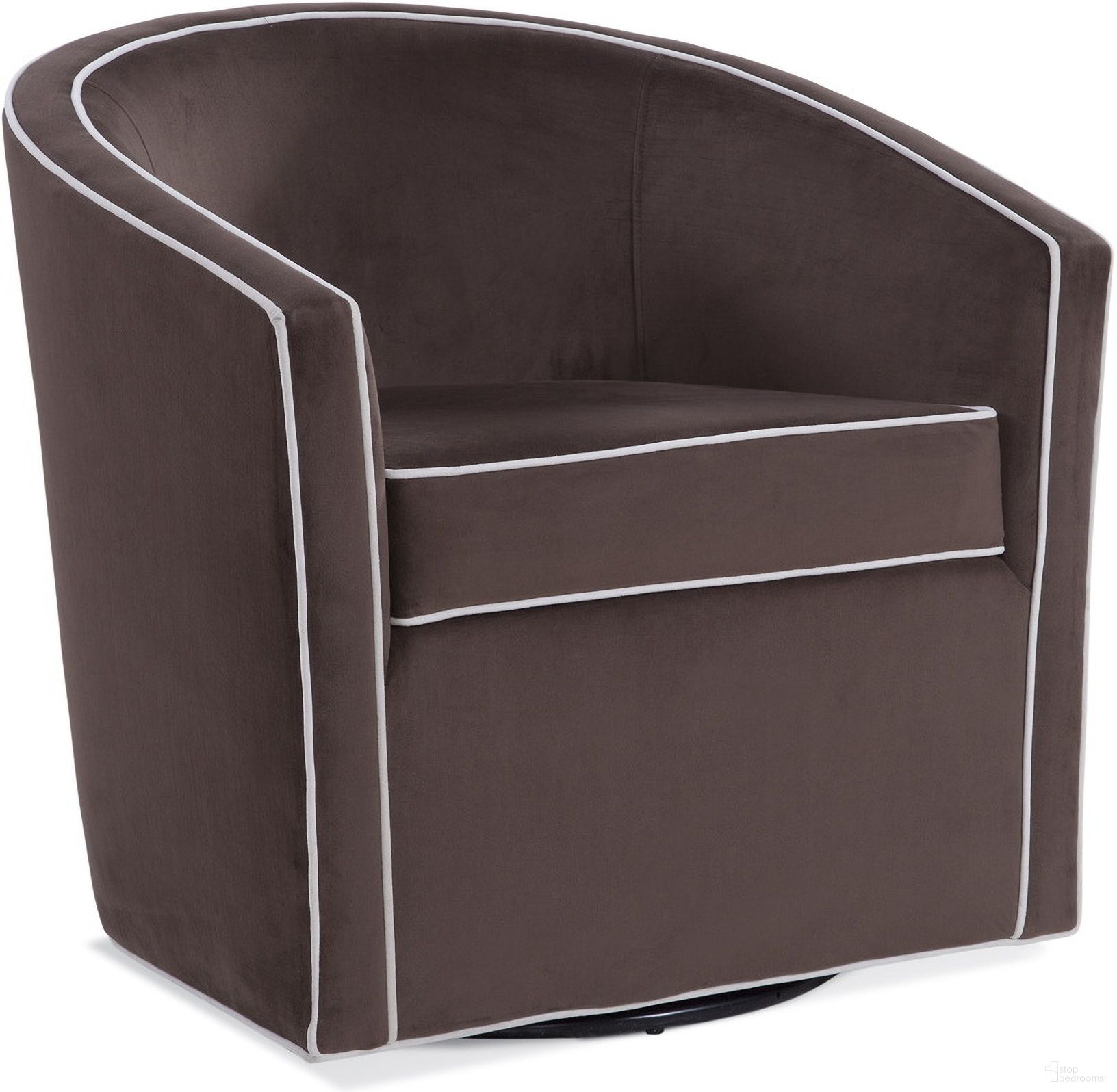 Keely Brown Swivel Chair In Maple