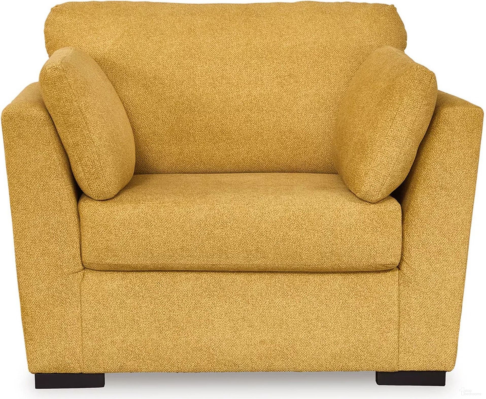 The appearance of Keerwick Oversized Chair In Sunflower designed by Signature Design by Ashley in the modern / contemporary interior design. This sunflower piece of furniture was selected by 1StopBedrooms from Keerwick Collection to add a touch of cosiness and style into your home. Sku: 6750623. Material: Polyester.