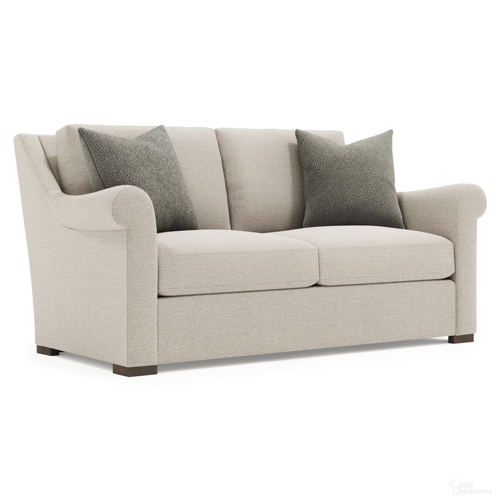 The appearance of Keirnan Fabric Loveseat In Beige and Tan designed by Bernhardt in the traditional interior design. This beige/tan piece of furniture was selected by 1StopBedrooms from Keirnan Collection to add a touch of cosiness and style into your home. Sku: P4365A. Material: Fabric.