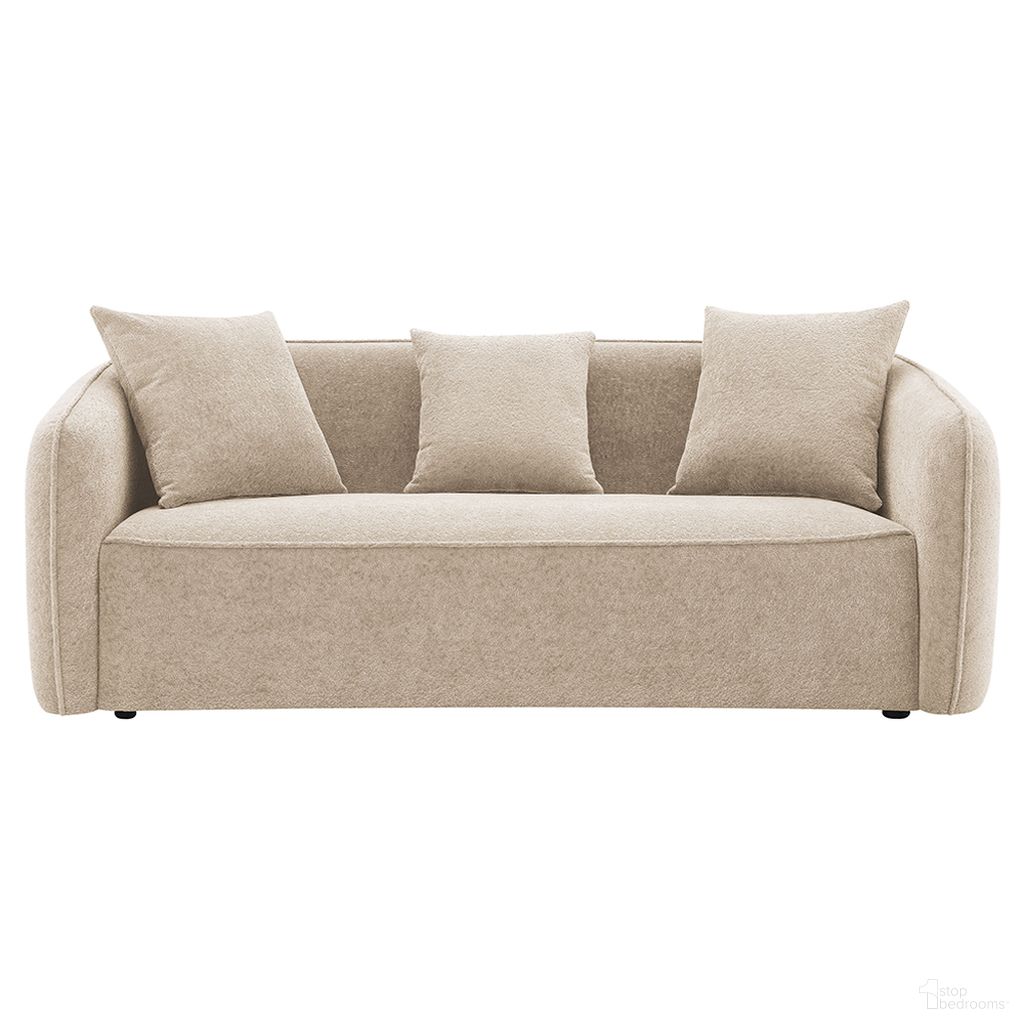 The appearance of Keith Sofa with 3 Pillows In Beige Chenille designed by ACME in the modern / contemporary interior design. This beige chenille piece of furniture was selected by 1StopBedrooms from Keith Collection to add a touch of cosiness and style into your home. Sku: LV03610. Material: Wood.