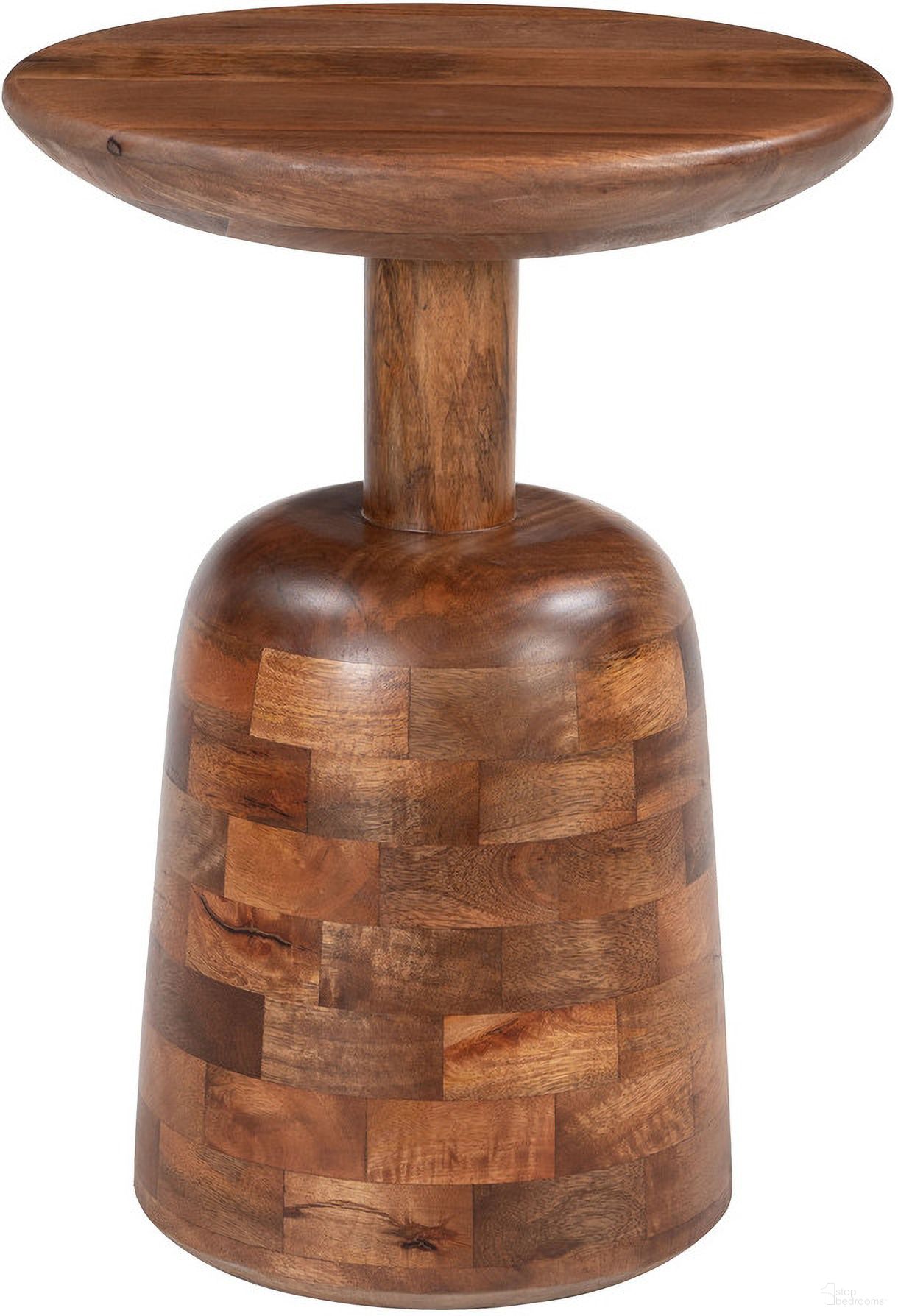 The appearance of Kelk Side Table In Walnut designed by Zuo Modern in the modern / contemporary interior design. This walnut piece of furniture  was selected by 1StopBedrooms from Kelk Collection to add a touch of cosiness and style into your home. Sku: 110738. Material: Mango Wood.