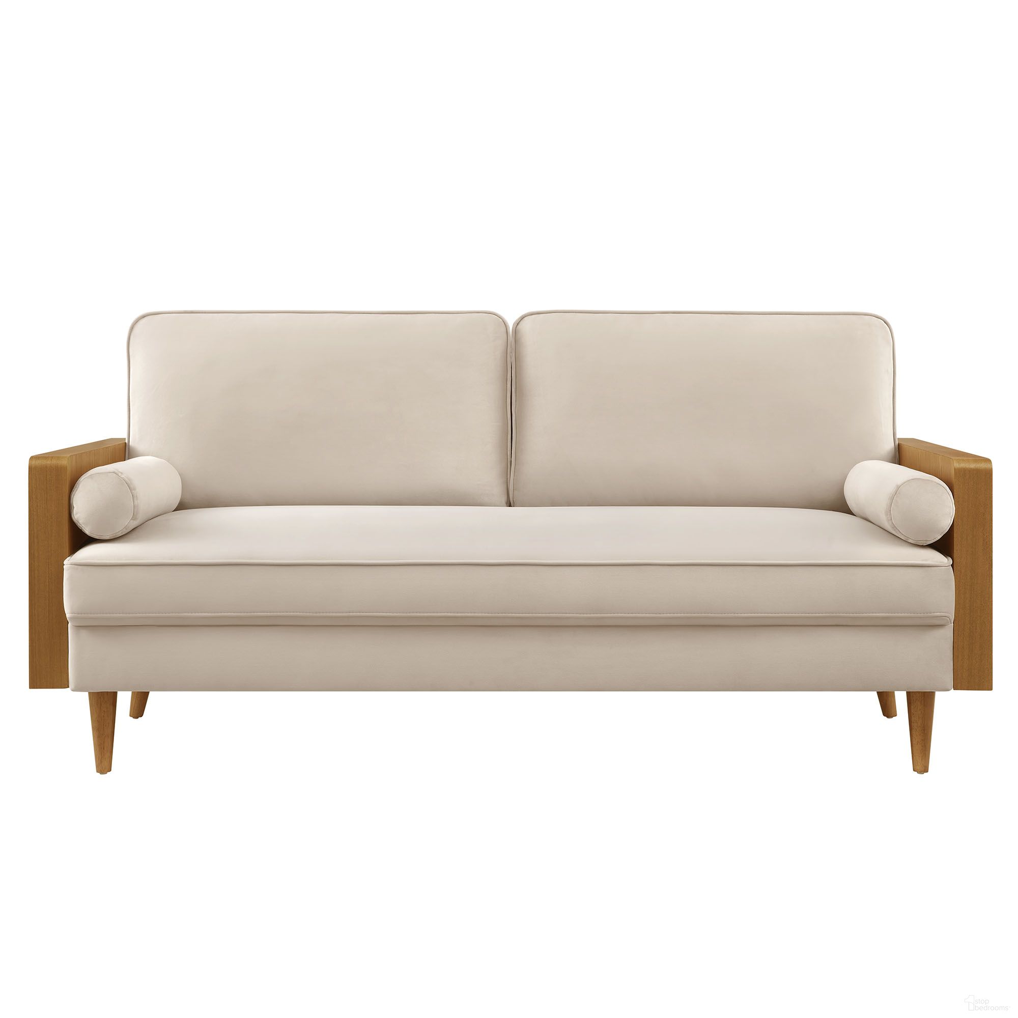 The appearance of Kellan Performance Velvet Sofa In Walnut and Almond designed by Modway in the modern / contemporary interior design. This walnut/almond piece of furniture was selected by 1StopBedrooms from Kellan Collection to add a touch of cosiness and style into your home. Sku: EEI-6944-WAL-ALM. Material: Velvet.