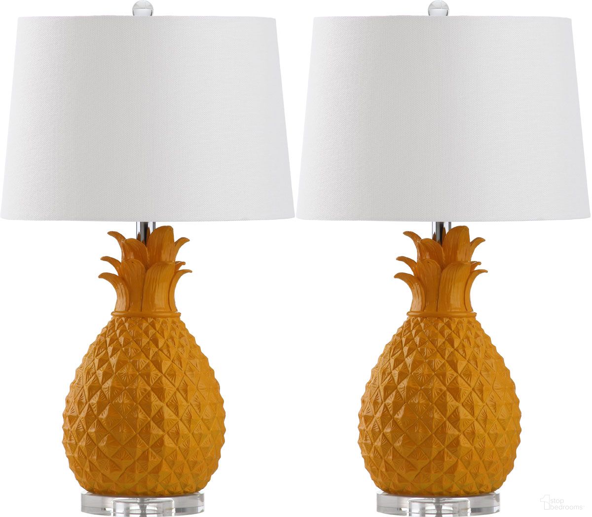 Kelly 25.5-Inch H Table Lamp in Yellow Set of 2