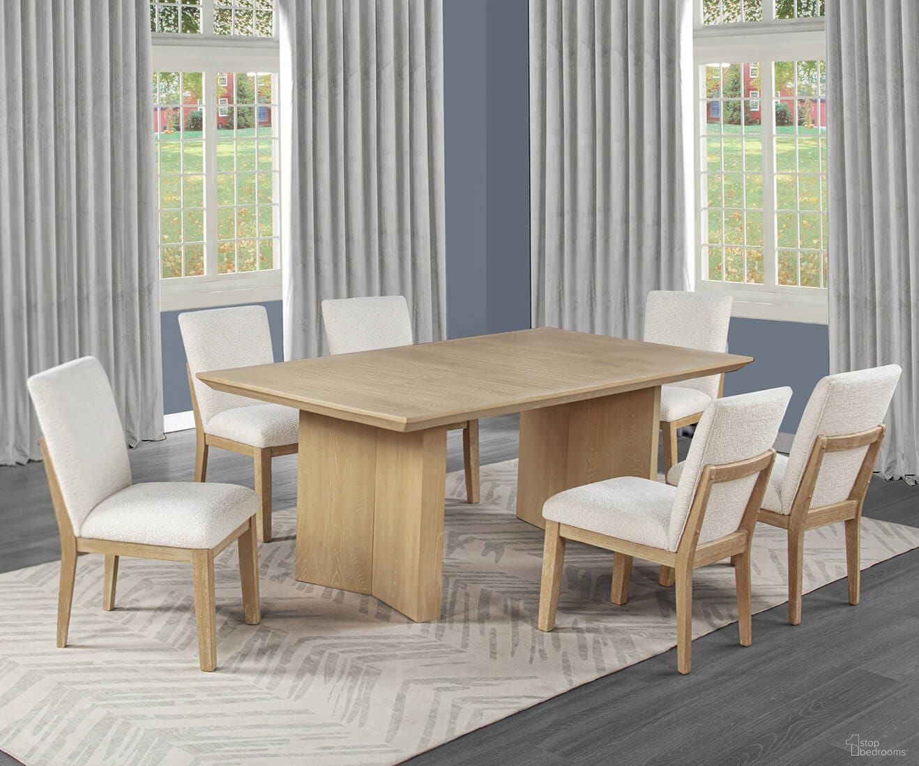 Kelly Dining Room Set in Light Oak