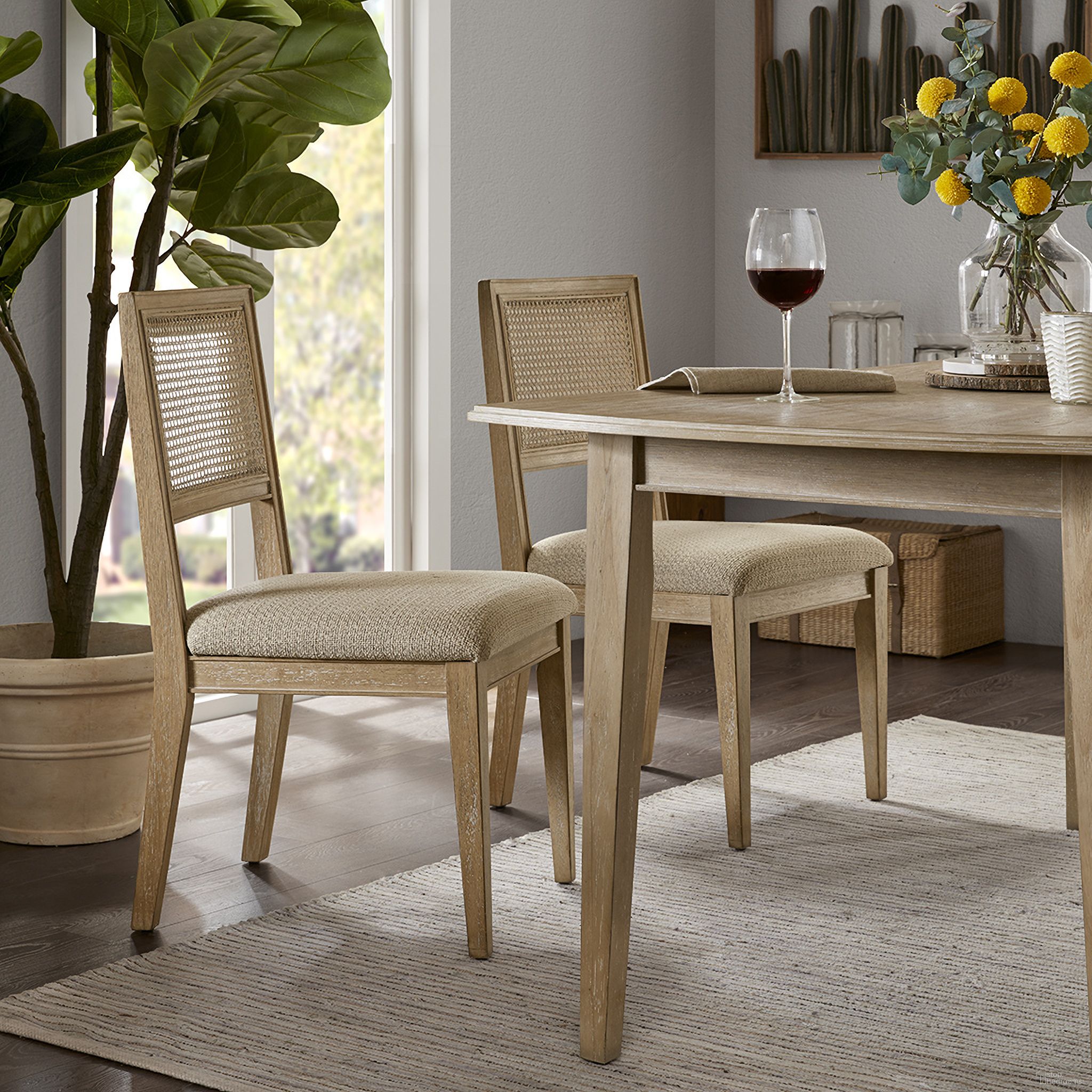 The appearance of Kelly Dining Side Chair Set Of 2 In Light Brown designed by Olliix in the industrial interior design. This light brown piece of furniture was selected by 1StopBedrooms from Kelly Collection to add a touch of cosiness and style into your home. Sku: II108-0364. Material: Wood. Chair Type: Side Chair.