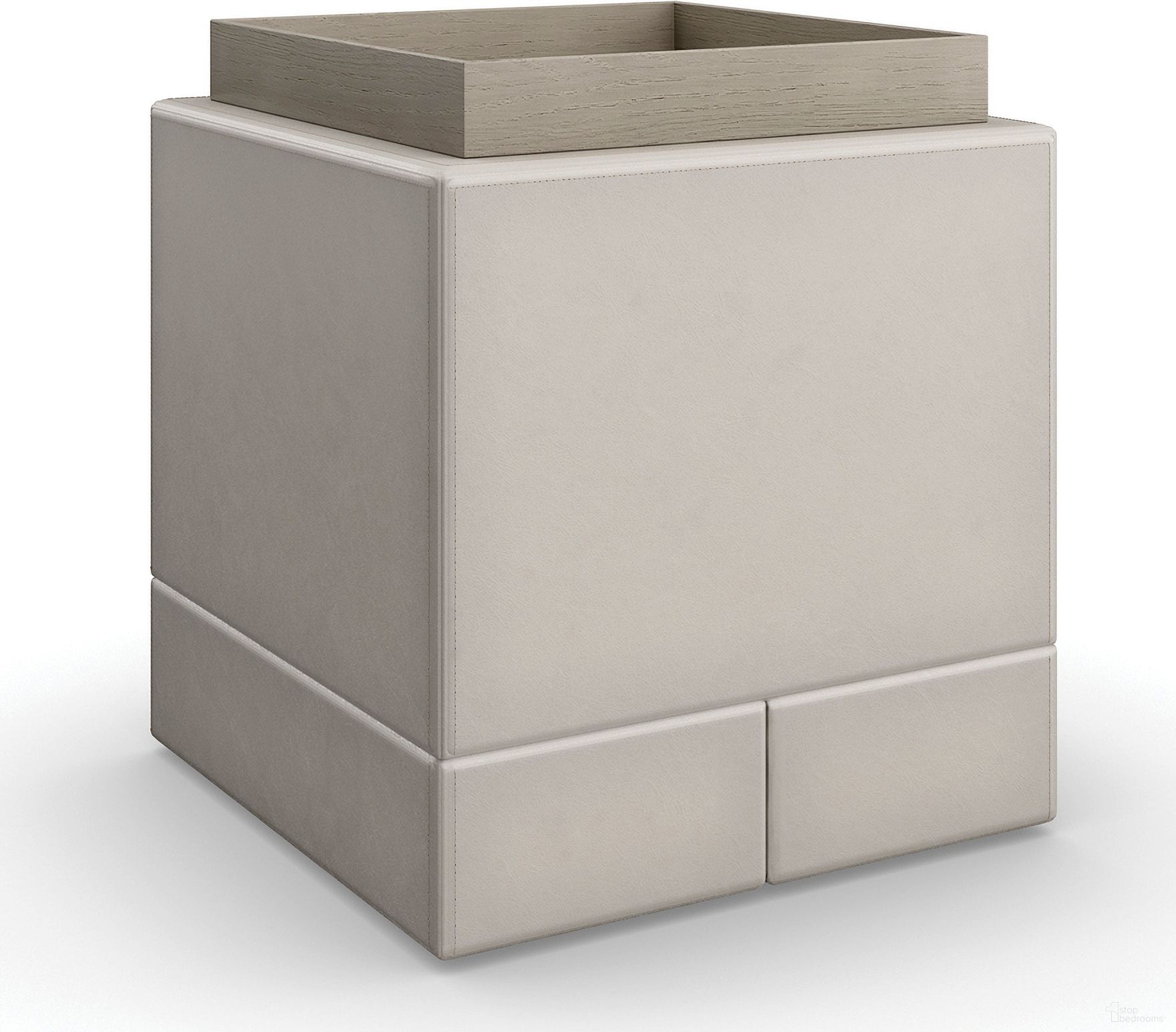 The appearance of Kelly Hoppen Bindi Side Table In Fossil designed by Caracole in the modern / contemporary interior design. This fossil piece of furniture  was selected by 1StopBedrooms from Kelly Hoppen Collection to add a touch of cosiness and style into your home. Sku: KHC-022-412. Material: Wood.