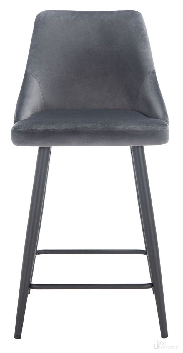 The appearance of Kelsey Counter Stool in Shale designed by Safavieh in the modern / contemporary interior design. This shale piece of furniture was selected by 1StopBedrooms from Kelsey Collection to add a touch of cosiness and style into your home. Sku: BST7505C. Material: Steel.