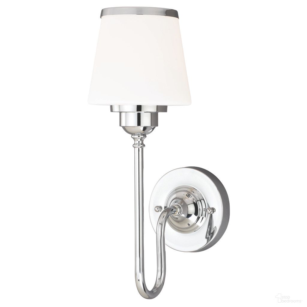 The appearance of Kelsy 1L Vanity In Chrome designed by Vaxcel in the transitional interior design. This chrome piece of furniture was selected by 1StopBedrooms from Kelsy Collection to add a touch of cosiness and style into your home. Sku: W0202. Material: Steel.