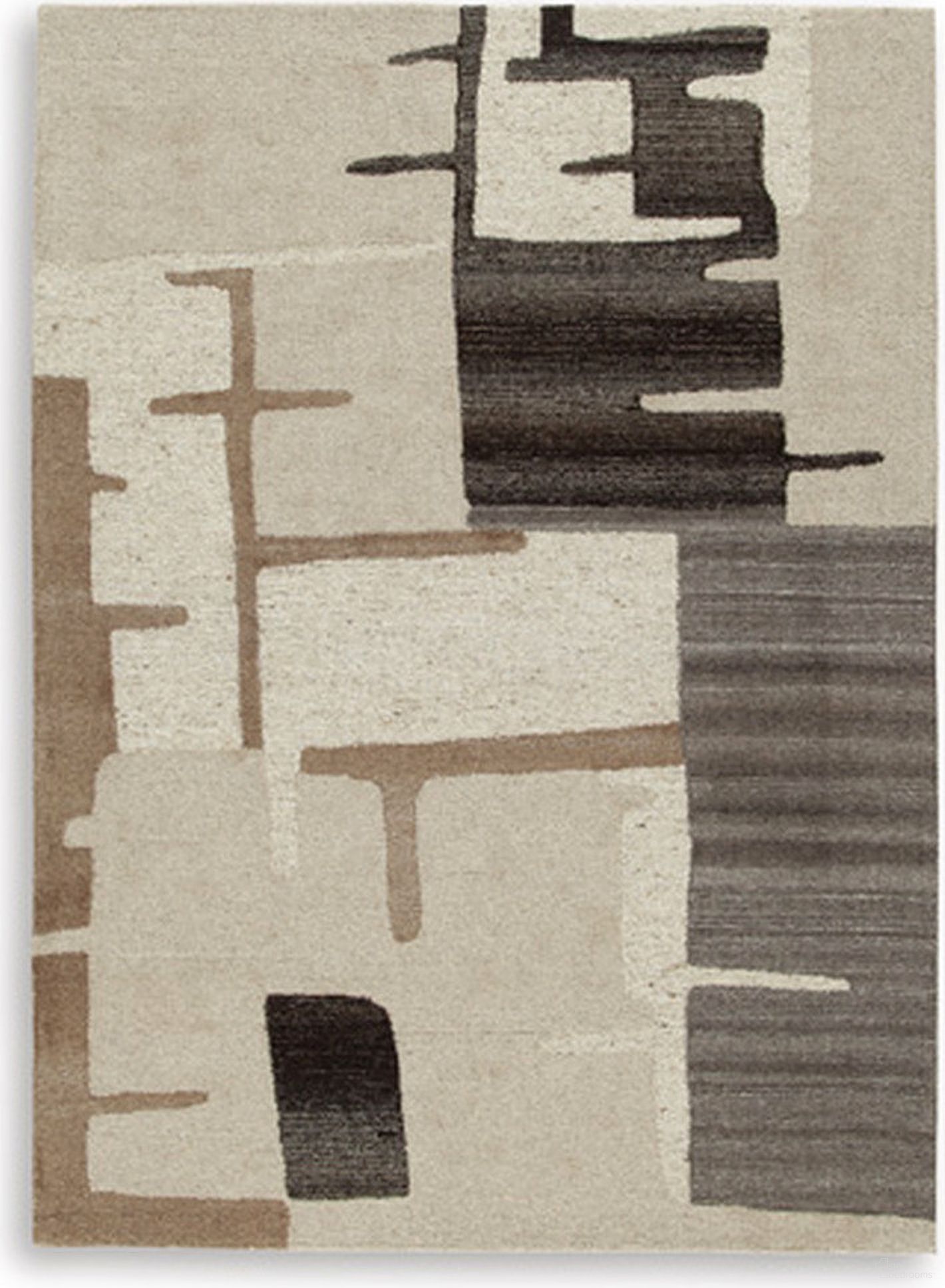 The appearance of Kencher Medium Rug In Beige and Brown designed by Signature Design by Ashley in the modern / contemporary interior design. This beige and brown piece of furniture was selected by 1StopBedrooms from Kencher Collection to add a touch of cosiness and style into your home. Sku: R406822. Material: Fabric.