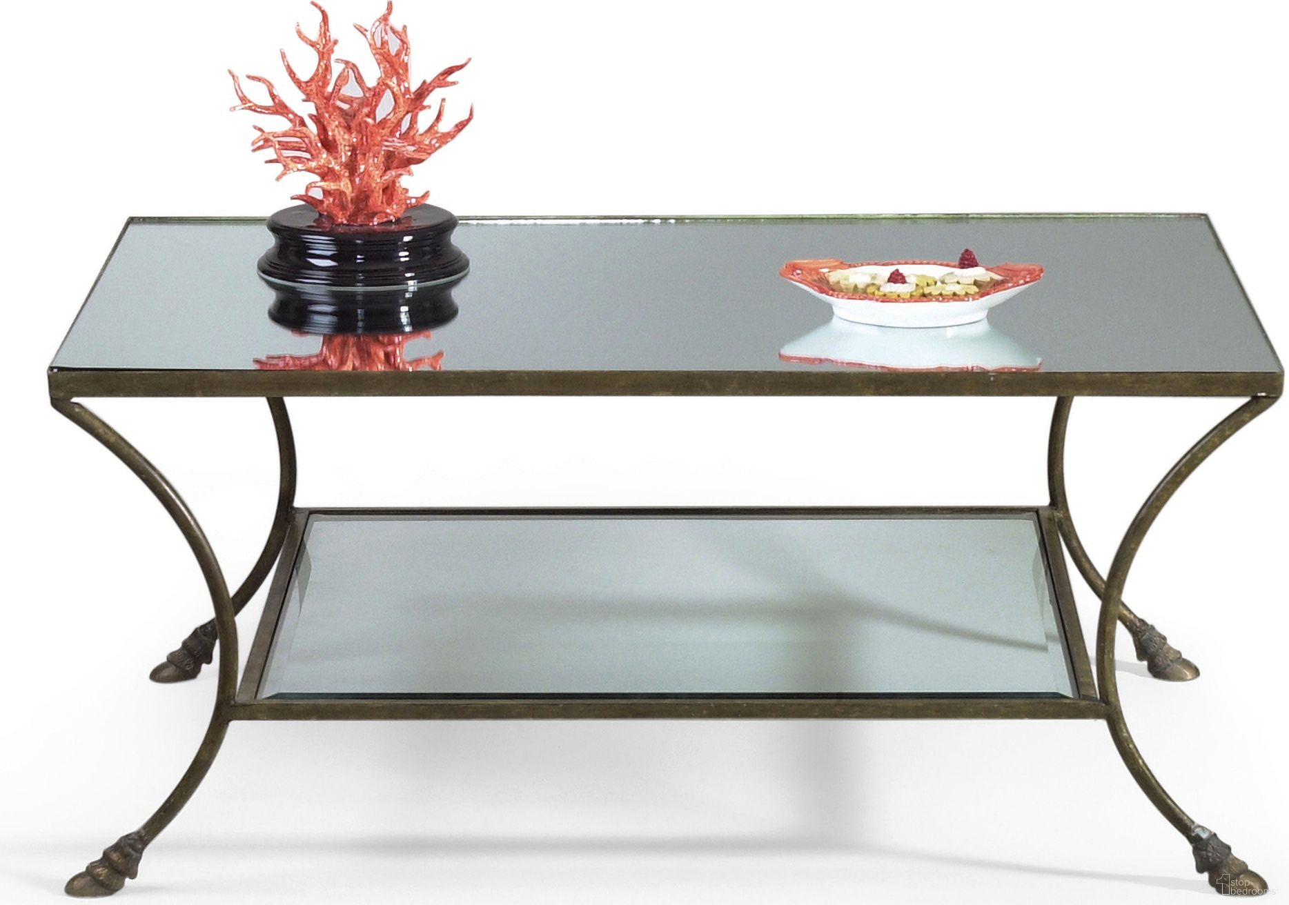The appearance of Kendal Coffee Table In Brown designed by Chelsea House in the modern / contemporary interior design. This brown piece of furniture was selected by 1StopBedrooms from Chelsea House Misc Collection to add a touch of cosiness and style into your home. Sku: 380066. Material: Mirror.