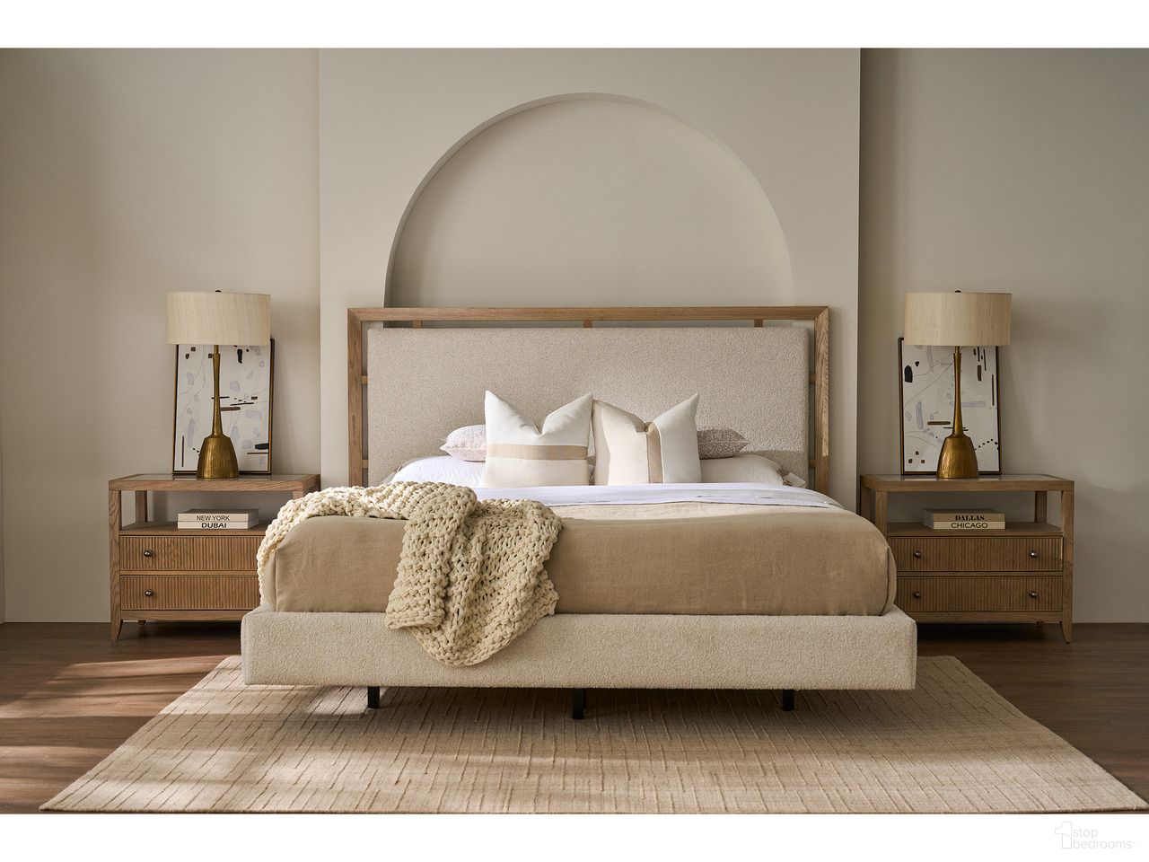 The appearance of Kendall Bedroom Set In Skylark designed by Universal in the modern / contemporary interior design. This skylark piece of furniture  was selected by 1StopBedrooms from Avaline Collection to add a touch of cosiness and style into your home. Sku: U428A310B;U428A356. Material: Polyester. Bed Size: Queen.