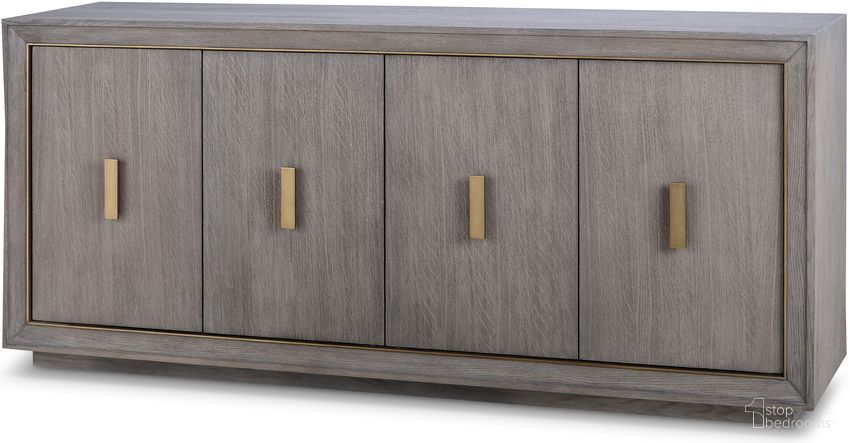 The appearance of Kendall Credenza In Grey designed by Century Furniture in the modern / contemporary interior design. This grey piece of furniture was selected by 1StopBedrooms from Monarch Collection to add a touch of cosiness and style into your home. Sku: MN5767. Material: Solid Oak.