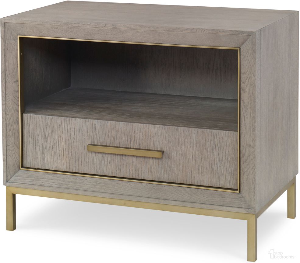 The appearance of Kendall Nightstand In Grey designed by Century Furniture in the modern / contemporary interior design. This grey piece of furniture was selected by 1StopBedrooms from Monarch Collection to add a touch of cosiness and style into your home. Sku: MN5755. Material: Solid Oak.