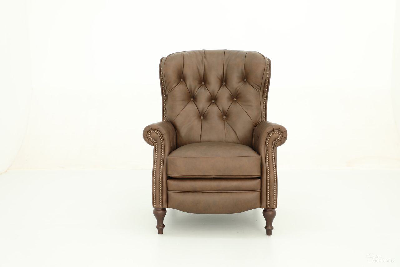 The appearance of Kendall Push Thru The Arms Recliner In Walnut designed by BarcaLounger in the traditional interior design. This walnut piece of furniture was selected by 1StopBedrooms from Kendall Collection to add a touch of cosiness and style into your home. Sku: 74733531087. Material: Leather.