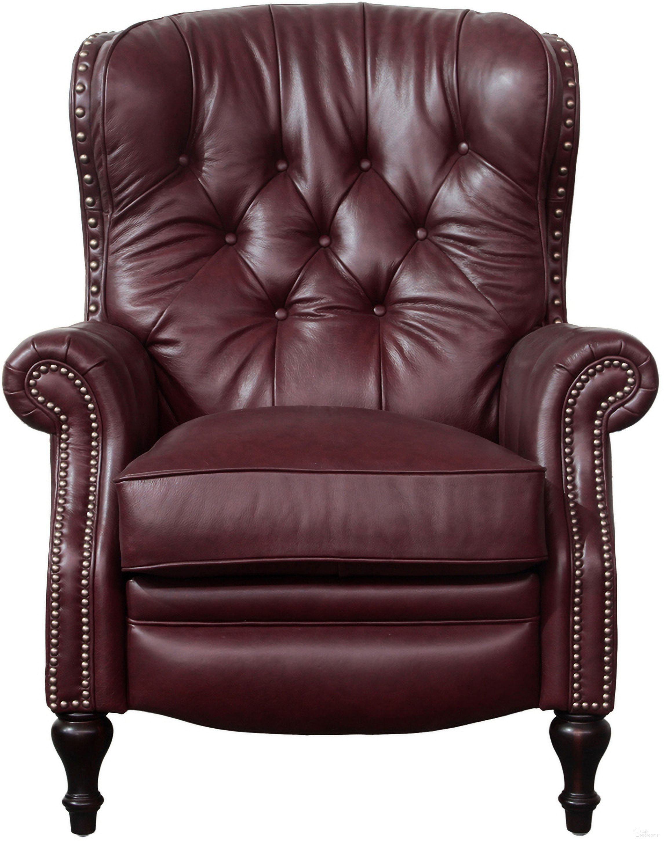 The appearance of Kendall Recliner In Wine designed by BarcaLounger in the traditional interior design. This wine piece of furniture was selected by 1StopBedrooms from Kendall Collection to add a touch of cosiness and style into your home. Sku: 74733570076. Material: Leather.