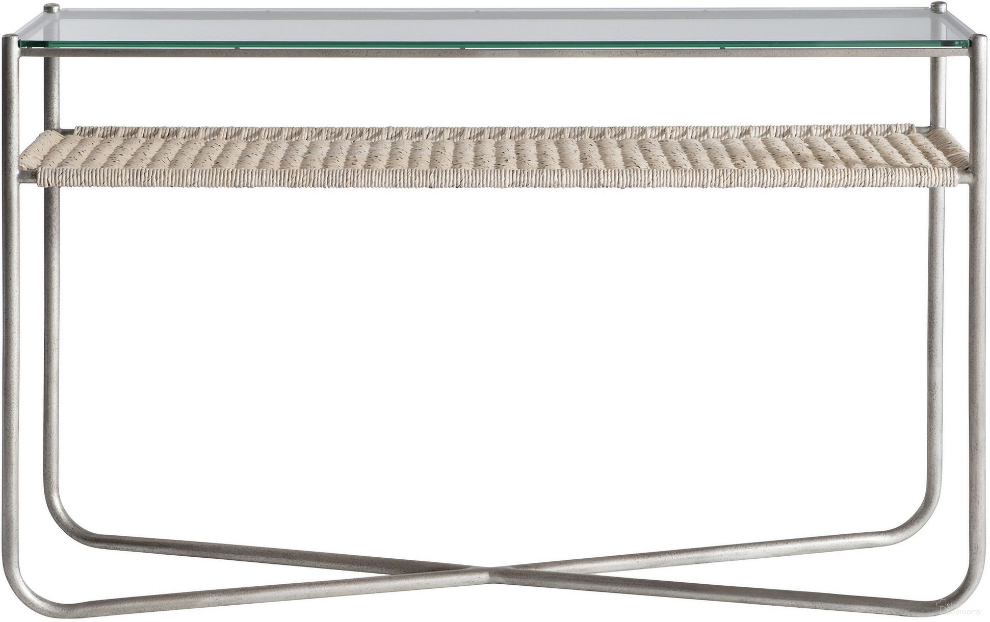 The appearance of Kendo Console Table designed by Bernhardt in the modern / contemporary interior design. This graphite piece of furniture  was selected by 1StopBedrooms from Kendo Collection to add a touch of cosiness and style into your home. Sku: 328910. Material: Glass.