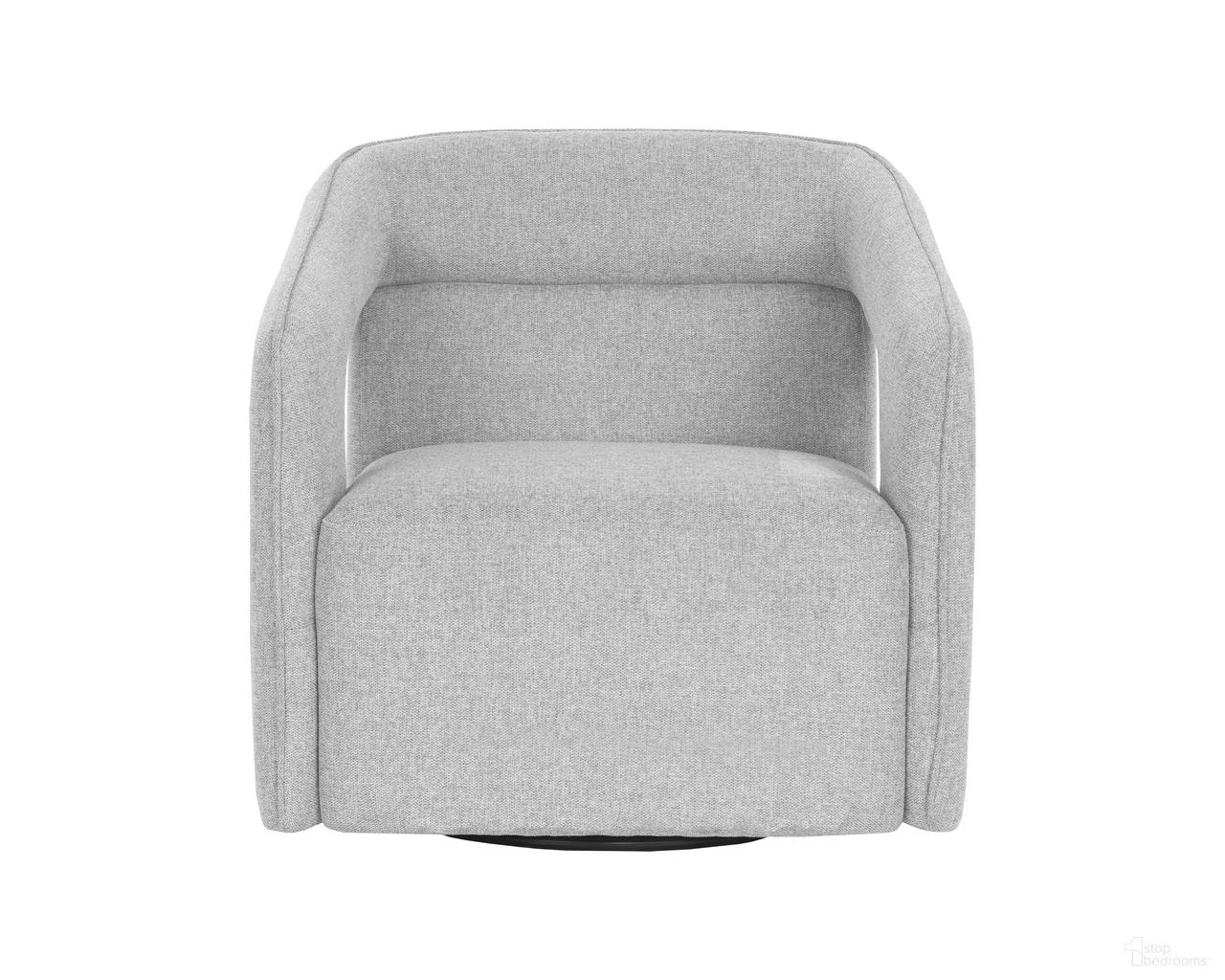 Kendrick Swivel Lounge Chair In Belfast Heather Grey