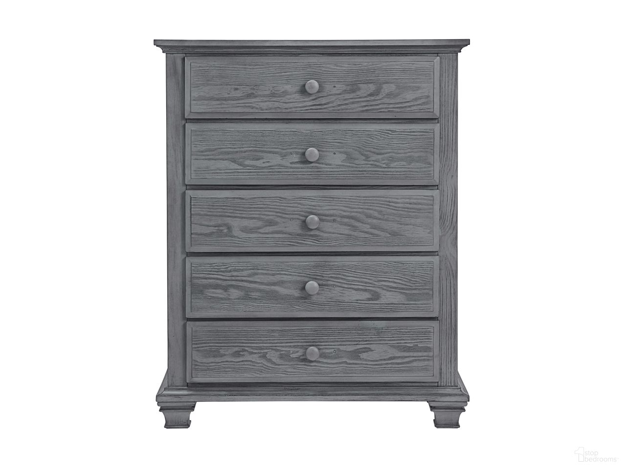 Kenilworth 5 Drawer Chest In Graphite Gray