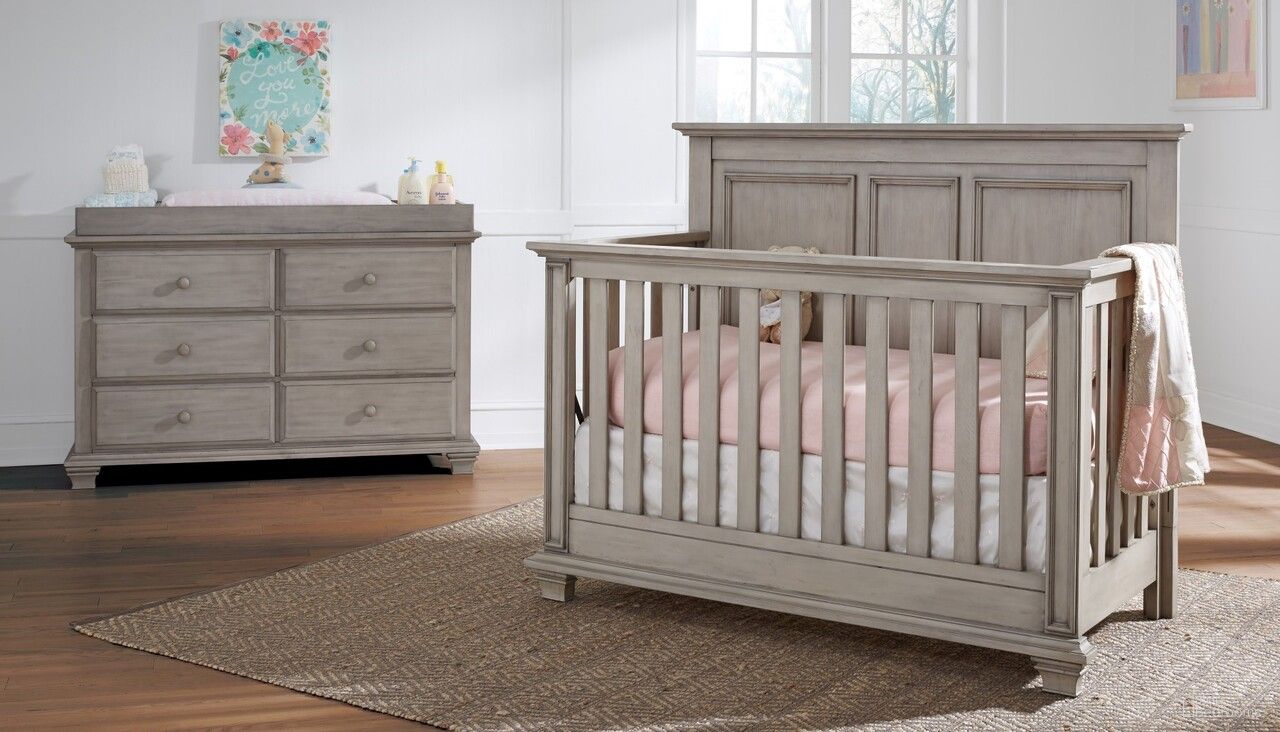 Kenilworth Convertible Kids Bedroom Set In Stone Wash