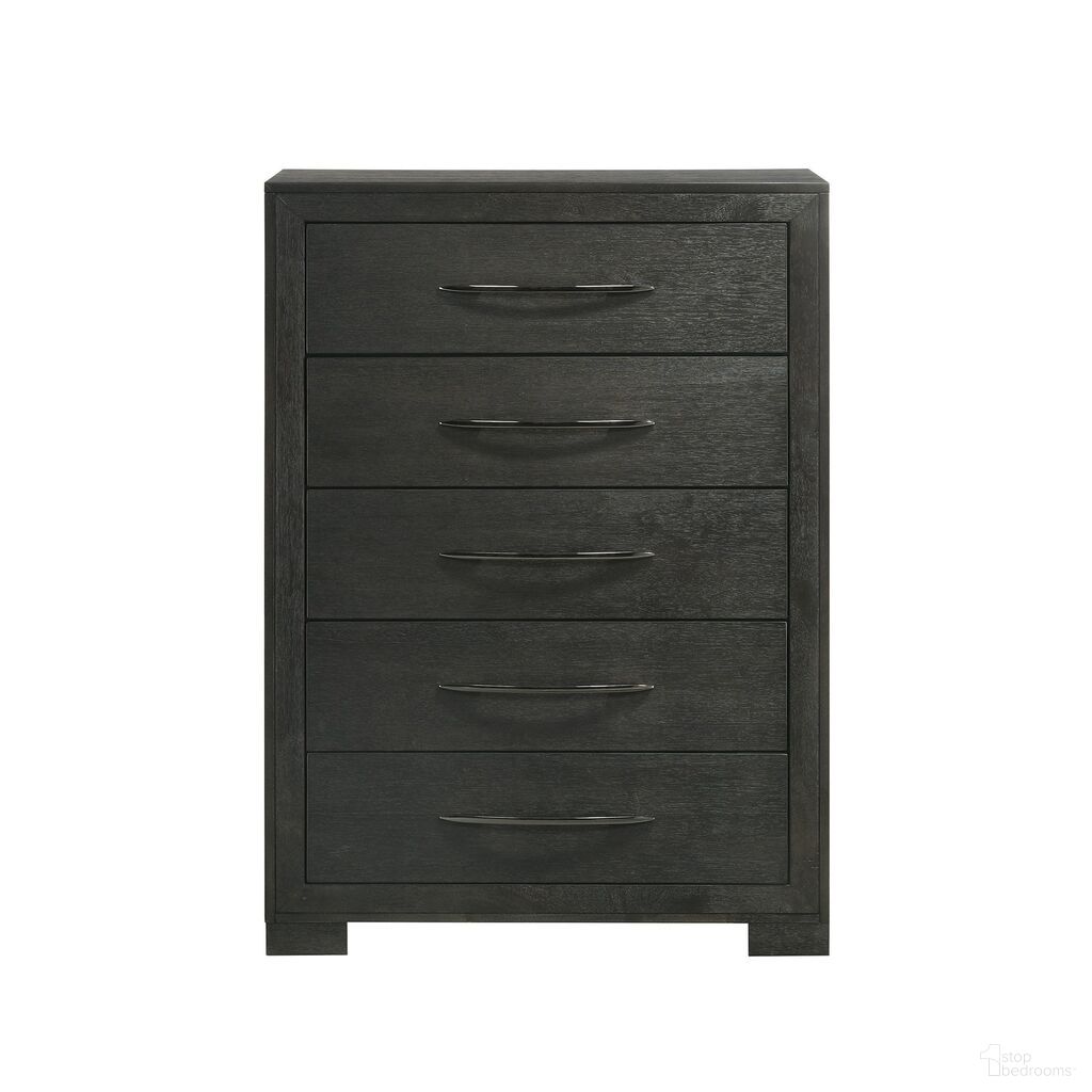 The appearance of Kenn 5-Drawer Chest In Black designed by Picket House in the modern / contemporary interior design. This black piece of furniture was selected by 1StopBedrooms from Kenn Collection to add a touch of cosiness and style into your home. Sku: B-3410-8-CH. Material: Rubberwood.