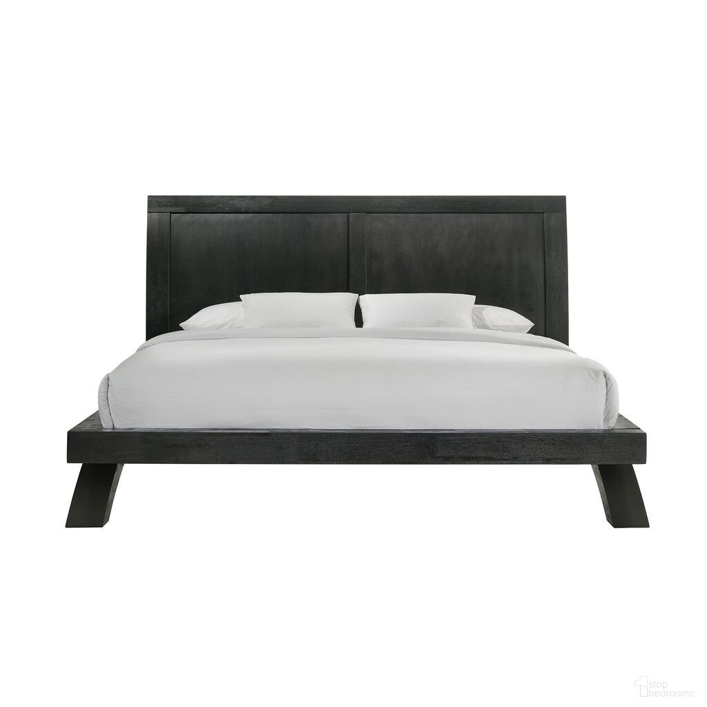 The appearance of Kenn King Bed In Black designed by Picket House in the modern / contemporary interior design. This black piece of furniture  was selected by 1StopBedrooms from Kenn Collection to add a touch of cosiness and style into your home. Sku: B-3410-8-KH;B-3410-8-KF;B-3410-8-KR;B-3410-8-QKL. Bed Type: Platform Bed. Bed Size: King. Material: Rubberwood.