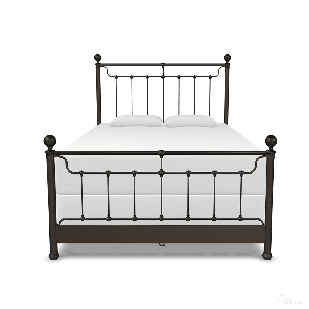 The appearance of Kenna California King Complete Bed with Metal Profile In Weathered Bronze designed by Wesley Allen in the traditional interior design. This weathered bronze piece of furniture was selected by 1StopBedrooms from Kenna Collection to add a touch of cosiness and style into your home. Sku: 1301-CB-MPF-6-AGB. Bed Size: California King. Material: Iron. Bed Type: Metal Bed.