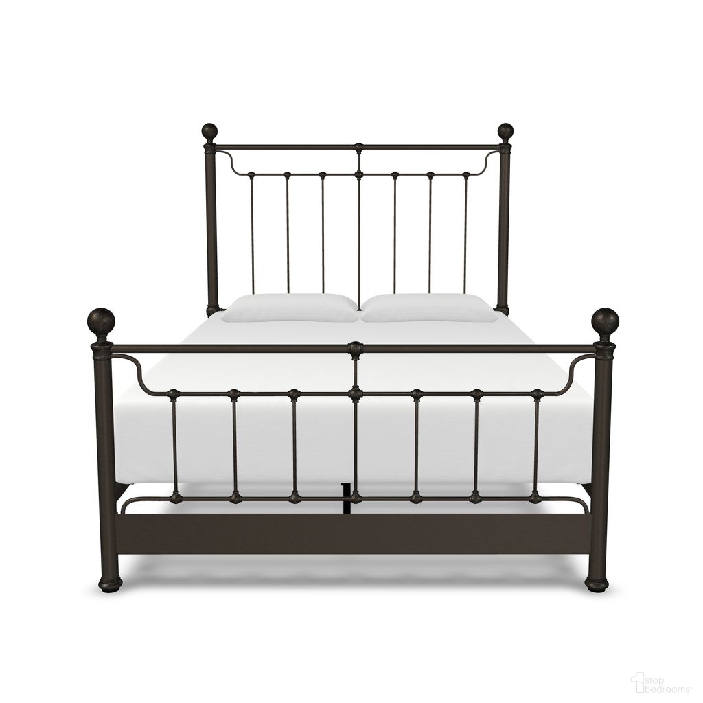 The appearance of Kenna Queen Complete Bed with Metal Profile and Platform In Weathered Bronze designed by Wesley Allen in the traditional interior design. This weathered bronze piece of furniture  was selected by 1StopBedrooms from Kenna Collection to add a touch of cosiness and style into your home. Sku: 1301-CB-MPF-WS-5-AGB. Bed Type: Platform Bed. Bed Size: Queen. Material: Iron.
