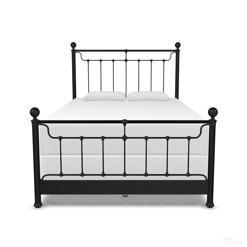 Kenna Queen Complete Bed with Metal Profile In Weathered Iron