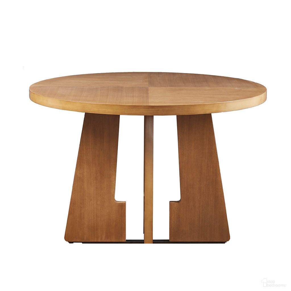 The appearance of Kennedy 44 Inch Round Dining Table In Pecan designed by Olliix in the modern / contemporary interior design. This pecan piece of furniture was selected by 1StopBedrooms from Kennedy Collection to add a touch of cosiness and style into your home. Sku: II121-0499. Table Base Style: Legs. Table Top Shape: Round. Material: Wood. Size: 44".