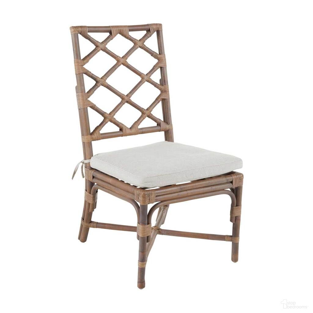 The appearance of Kennedy Dining Chair Set of 2 In Washed Rattan and Cream designed by Gabby in the transitional interior design. This washed rattan/cream piece of furniture was selected by 1StopBedrooms from Kennedy Collection to add a touch of cosiness and style into your home. Sku: SCH-150180. Material: Natural Rattan. Chair Type: Side Chair.