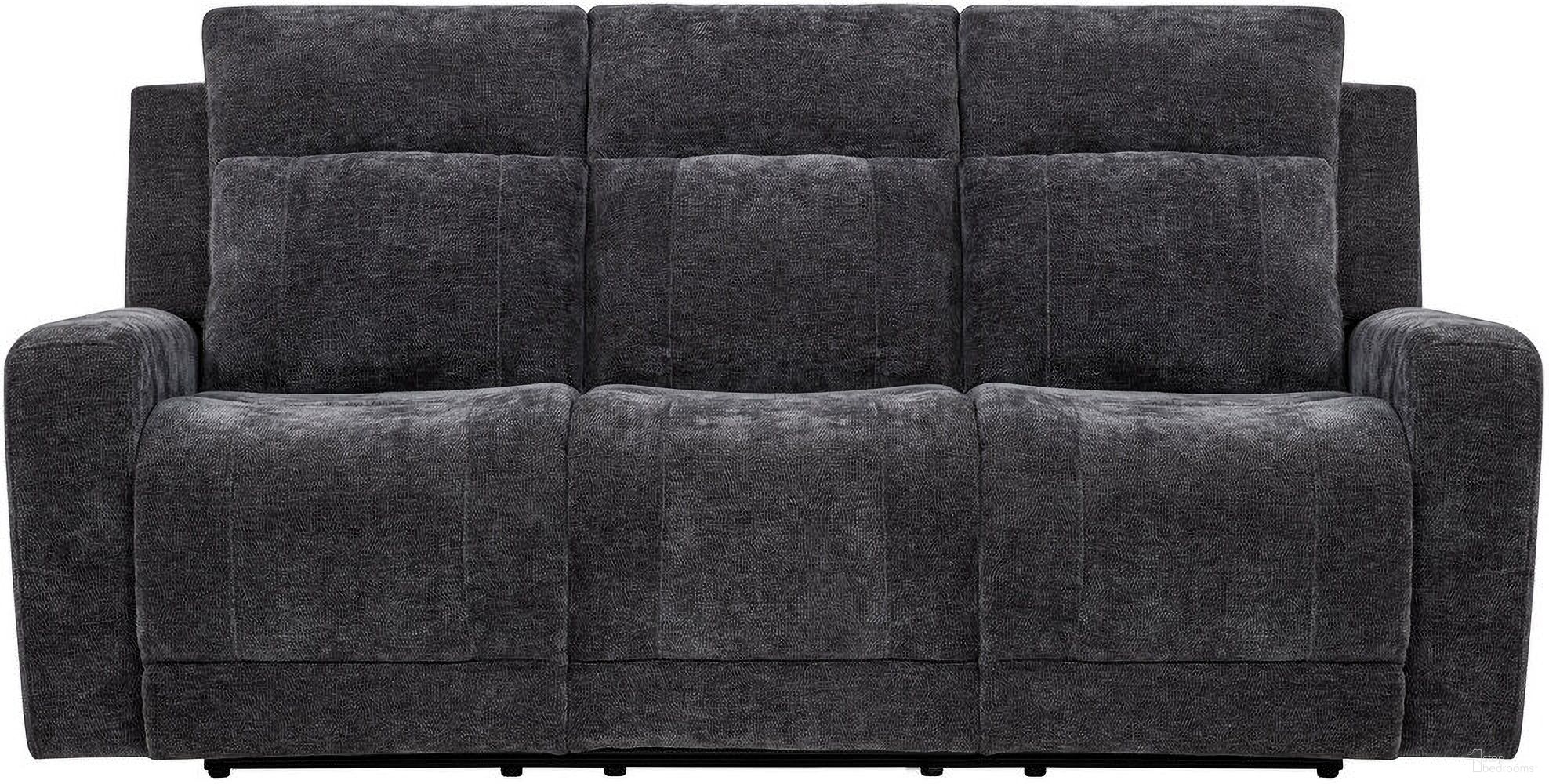 The appearance of Kennett Chenille Upholstered Power Reclining Sofa In Dark Grey designed by Coaster in the transitional interior design. This dark grey piece of furniture was selected by 1StopBedrooms from Kennett Collection to add a touch of cosiness and style into your home. Sku: 610154P. Material: Metal.