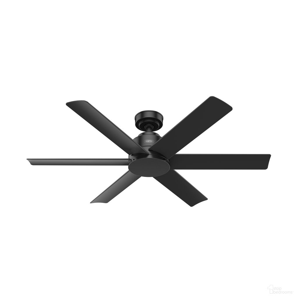 The appearance of Kennicott 52 Inch Damp Rated Ceiling Fan and Wall Control In Matte Black designed by Hunter Fan in the transitional interior design. This matte black piece of furniture was selected by 1StopBedrooms from Kennicott Collection to add a touch of cosiness and style into your home. Sku: 51180. Material: Plastic.