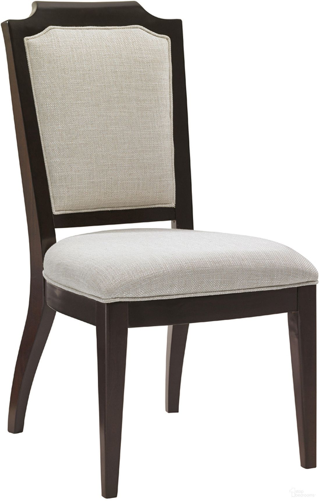 The appearance of Kensington Place Candace Side Chair In Brentwood designed by Lexington in the traditional interior design. This brentwood piece of furniture was selected by 1StopBedrooms from Kensington Place Collection to add a touch of cosiness and style into your home. Sku: 708-882-01. Material: Wood. Chair Type: Side Chair.