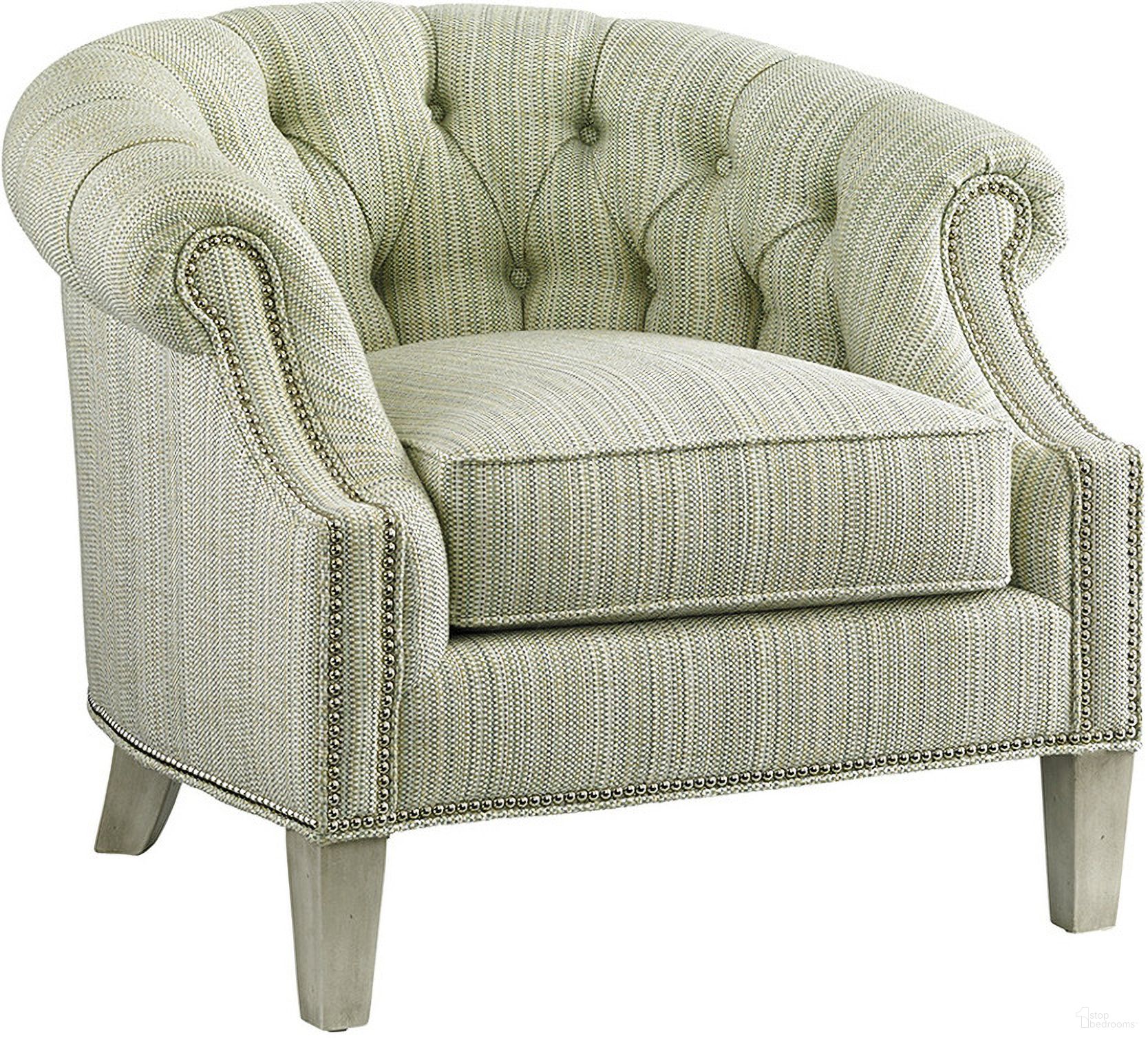 The appearance of Kensington Place Kendrick Chair designed by Lexington in the traditional interior design. This blue/aqua piece of furniture was selected by 1StopBedrooms from Kensington Place Collection to add a touch of cosiness and style into your home. Sku: 7145-11-41. Material: Wood.