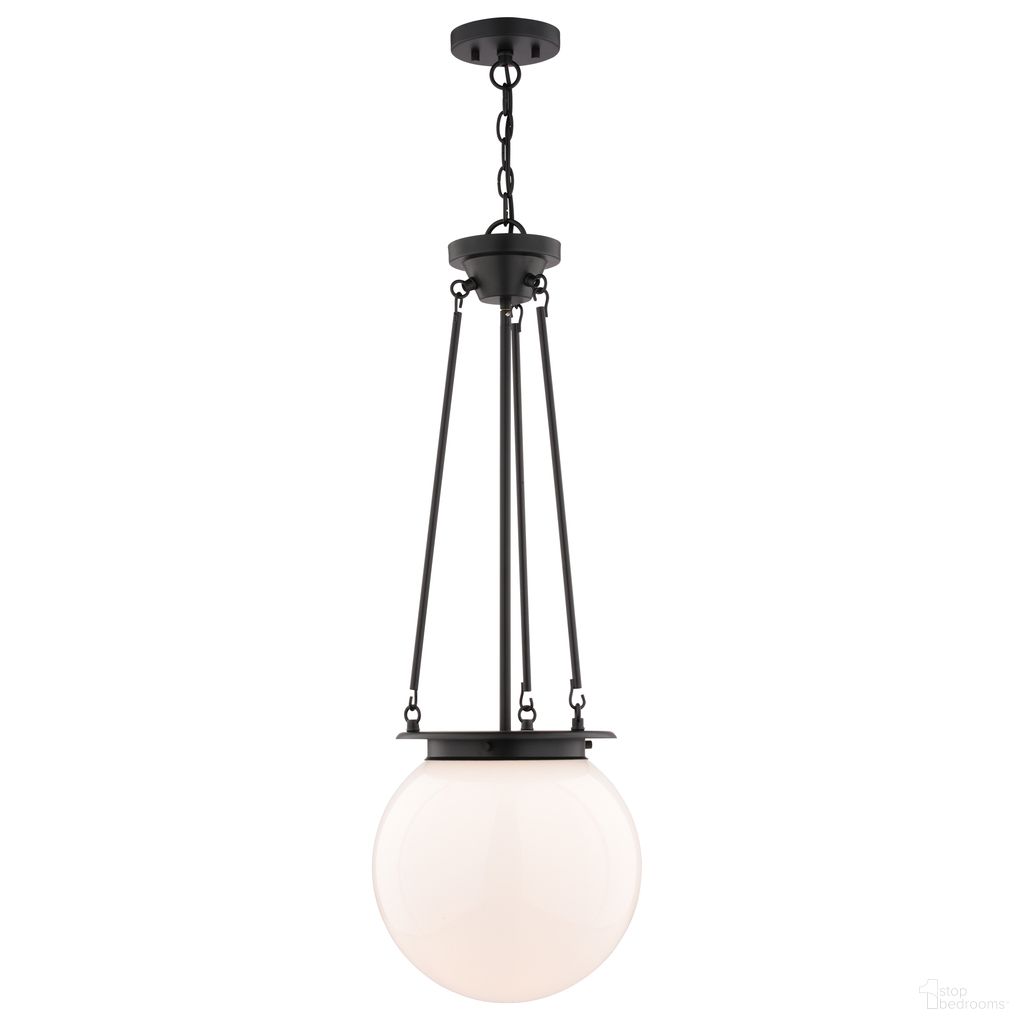 The appearance of Kent 11.75 Inch 1 Light Pendant In Matte Black designed by Vaxcel in the traditional interior design. This matte black piece of furniture was selected by 1StopBedrooms from Kent Collection to add a touch of cosiness and style into your home. Sku: P0447. Material: Steel.
