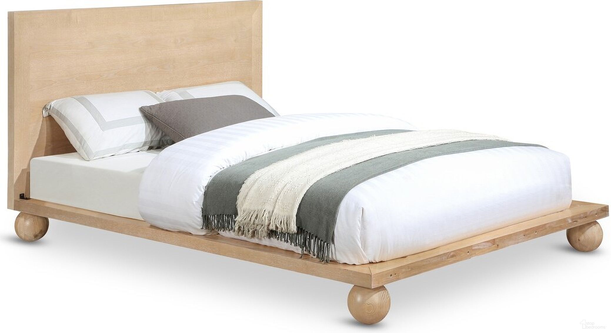 Kent Queen Bed In Natural