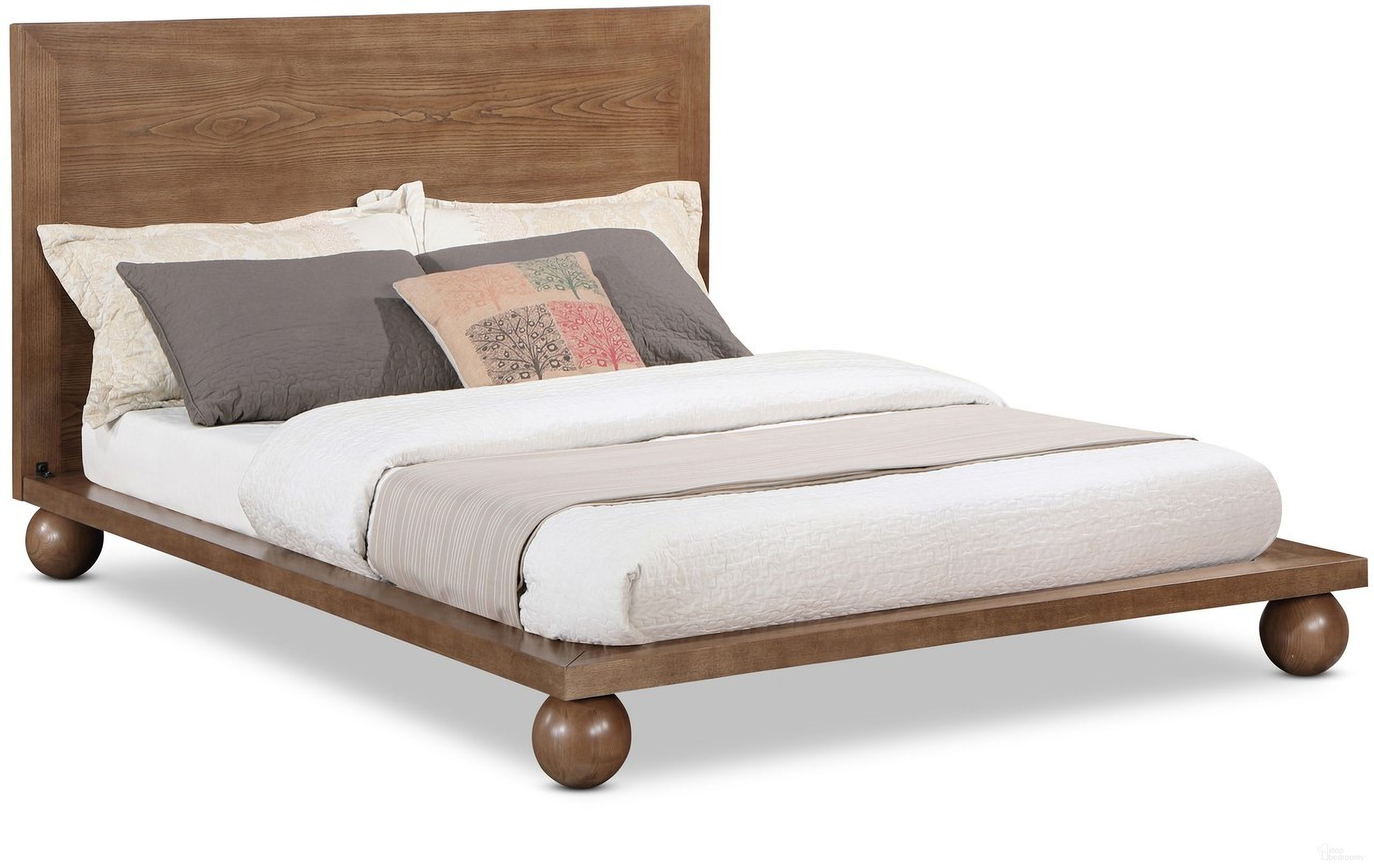 Kent Queen Bed In Walnut
