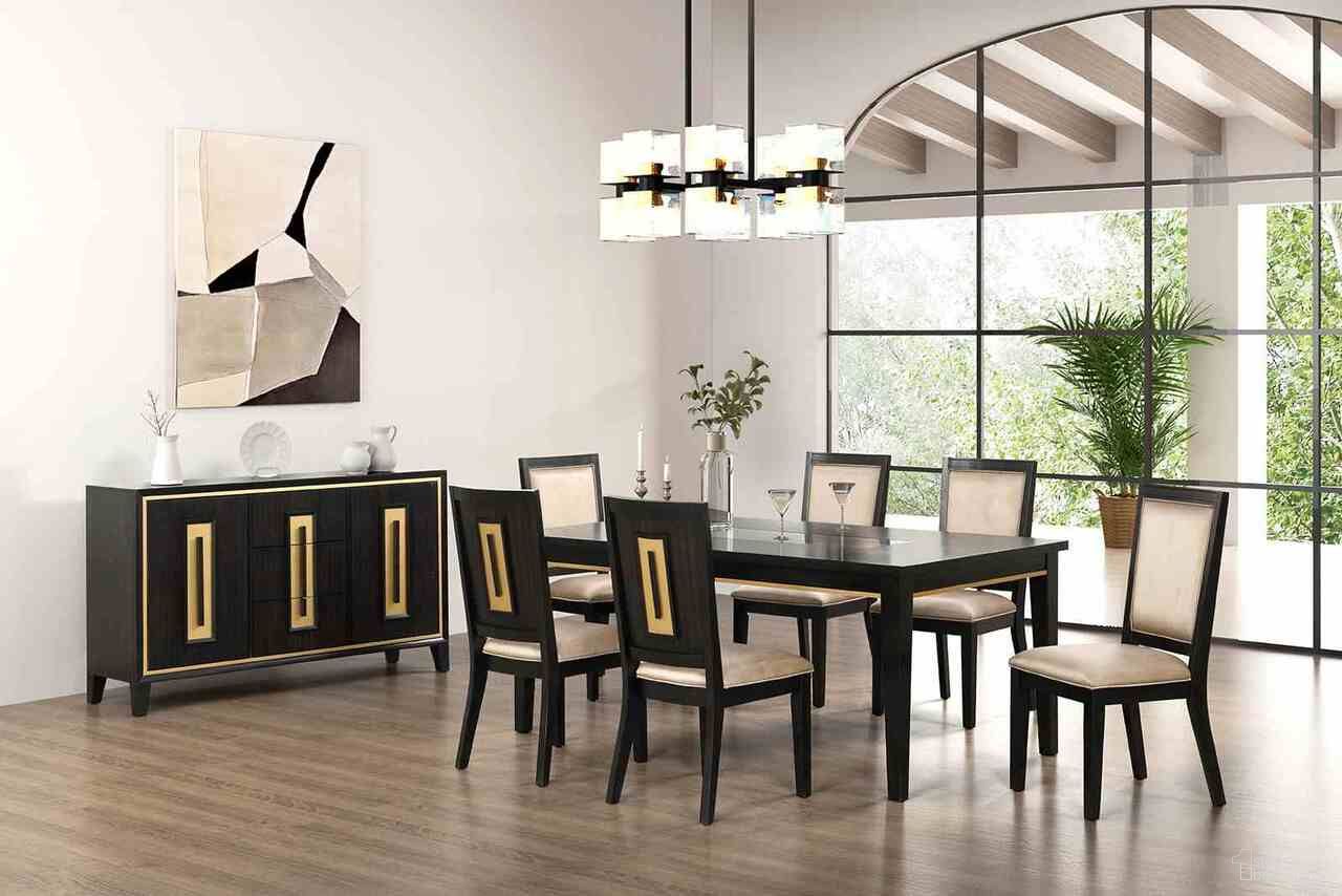 The appearance of Kenyada Dining Room Set In Espresso designed by Furniture of America in the modern / contemporary interior design. This espresso piece of furniture was selected by 1StopBedrooms from Kenyada Collection to add a touch of cosiness and style into your home. Sku: FM3401ES-T;FM3401ES-SC-2PK. Table Top Shape: Rectangular. Material: Engineered Wood. Size: 40" x 72".