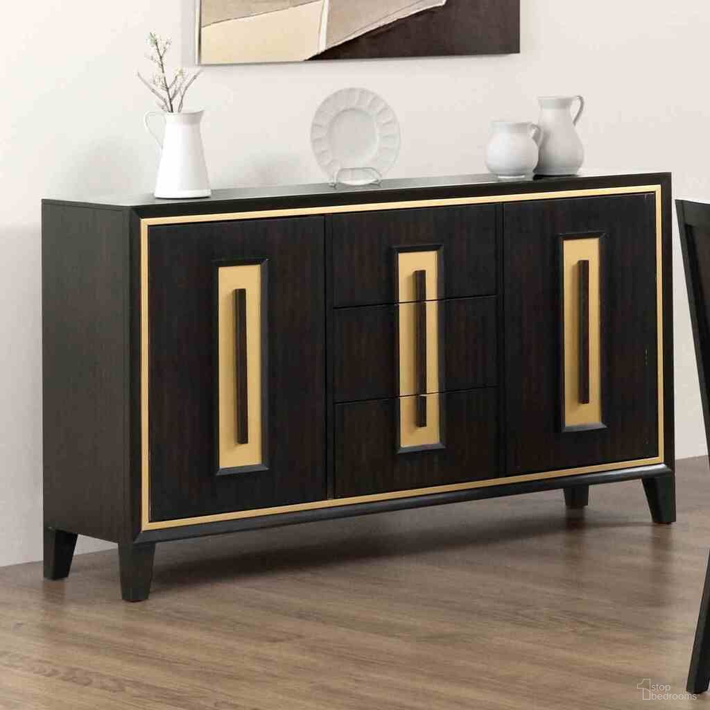 The appearance of Kenyada Server In Espresso designed by Furniture of America in the modern / contemporary interior design. This espresso piece of furniture was selected by 1StopBedrooms from Kenyada Collection to add a touch of cosiness and style into your home. Sku: FM3401ES-SV. Material: Poplar.